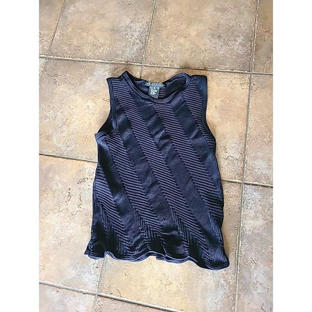 Women’s “Yansi Fugel”  Blue Vest Size XLarge  Silk